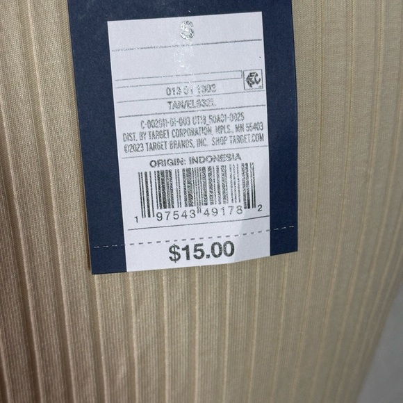 Universal Thread Beige Ribbed Blouse - Picture 4 of 5